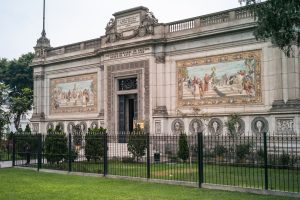 Lima, Peru - July 16 2010: Museum of Italian Art or Museo de Arte Italiano of the Instituto Nacional de Cultura